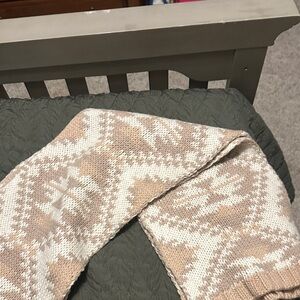 Ralph Lauren Beige and Cream Knit scarf